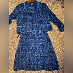 Luxury 60’s Vintage Knit Dress with Matching Cropped Jacket